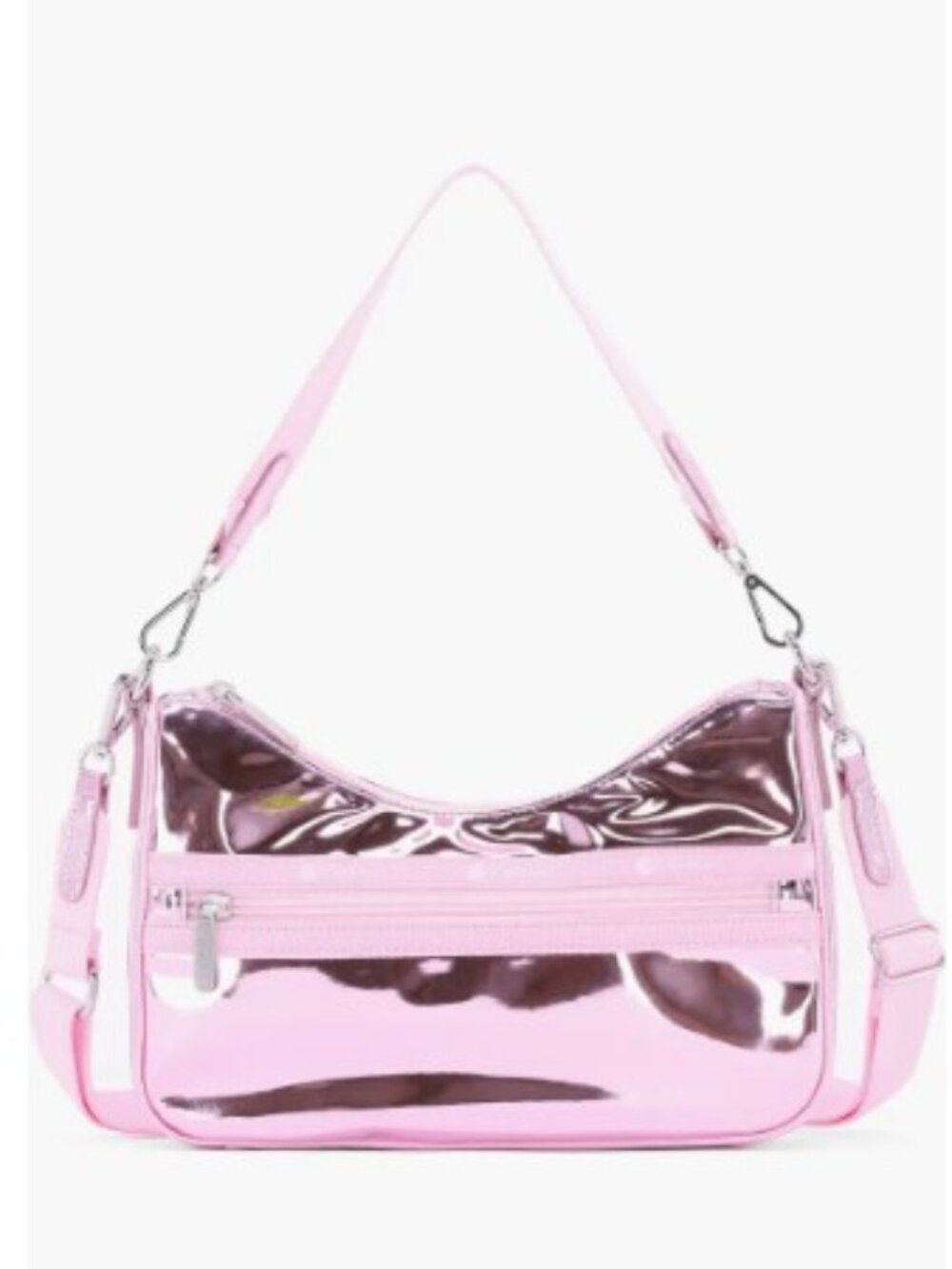 LeSportsac Mirror Small Convertible Shoulder Bag Peony Pink Amethyst